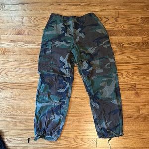 Camouflage Adjustable Cargo Pants
